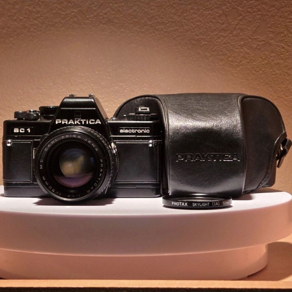 Practika BC1 Carl Zeiss Jena Practikar 50mm f1.4 Lens Original Case Tested Works - Picture 11 of 11
